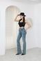 Uca Jean Trend High Waist Spanish Flare Women's Denim Pants - 4