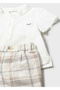 Baby Boy Linen Shirt Shorts Set 1270 - 3