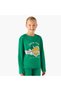 Girls Crew Neck T-shirt with UAE National Day Print - Cotton - Long Sleeves