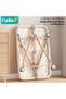 Baby Bedside Crib, Wooden Babies Bed with 360° Swivel Wheels, Portable Folding Bassinet for Infant Newborn, Nursery Beds with Mosquito Net, Mat, Sotrage Basket, Diaper Changing Station - 6