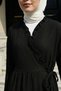 Cross-Tied Kimono Y0128 - Black - 3