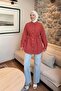 Modal Fabric Striped Shirt Y0139 - Pomegranate Flower - 2