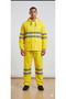 Pvc Reflective Raincoat Bottom Top Suit Hooded Water Resistant Outdoor Workwear