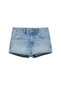 Düşük bel denim şort - 2