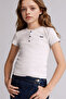 Patterned Ribbed Camisole T-Shirt for Girls H1066A826Sm - 3