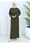 Patterned Long Knitted Sweater Dress - 2
