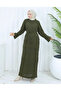 Patterned Long Knitted Sweater Dress - 4