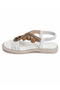 Royal Beige Stone Detailed Women's Sandals - 2