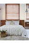 Oscar Muslin Bedspread, 100% Cotton Muslin Blanket, Jacquard Woven, Boho Bedspread with Tassels