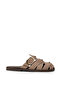 Women's Mink Color Suede Slippers