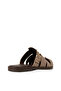 Women's Mink Color Suede Slippers - 2