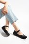 Genuine Leather Soft Sole Women's Black Casual Shoes - 2