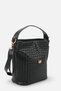 Elena Rosetti Black Knitted Women's Daily Stylish Cross Shoulder Bag - 2