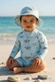 Uv Protection Sun Hat for Babies & Children - Whales - 4