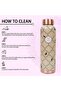 950ml Pure Copper Water Bottle | Seamless, Leak-Proof & BPA-Free | Premium Hydration - 6