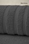 2 Piece Cotton Bath Towel Set Ayla Anthracite - 3
