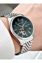 Automatic Mechanism Steel Cord Steel Case Men Wristwatch 1207Mr - 2