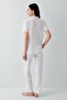 3619 Women's Front Buttoned Pajama Set - 4