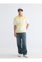Yellow Polo Collar Color Blocked Men's T-Shirt - 2