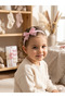 Baby Kids Hair Accessory Set - 2 Lace Bandanas & 4 Bow Hair Clips - 2