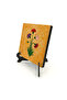 5 قطع من طاولة MDF مطبوعة بنقشة زهور القرنفل 10x10 1G-5CarnationEbru