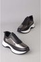 Seç K1050 Genuine Leather Women's Sports Shoes Platinum - 6