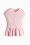 Short-sleeved peplum cardigan - 5
