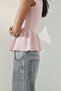 Short-sleeved peplum cardigan - 3