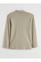 Vizyon New Season Beige Polo Collar Men's T-Shirt - 6
