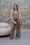 Women's Imported Strawberry Modal Woven Vest and Tube Leg Pants Set - 4