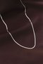 Steel Silver Color 60 cm Thin Italian Chain Necklace