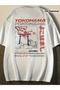 Yokohama China Printed Unisex Oversize T-Shirt