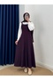 Celia Sulfur Gabardine Gilet-Bn4289 Plum