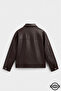 New season oversize old money style high quality men's leather jacket coat - 5