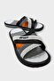 Massage-Based Daily Men's Slippers Suitable for Summer Wet Floors Black - White - 2