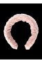 Powder Pink Plush Hair Crown – Stylish Design Gift Accessory |   Soft Textured Elegant Crown - 3