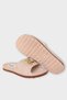 Ribbon Detailed Comfortable Sole Sea Pool Beach Women's Slippers Beige - 5