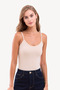 Women's Skin Cotton & Modal Thin Strap Standard Length Tank Top - Soft Textured & Flexible Fabric