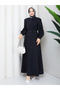Buttoned Shirt & Skirt Hijab Set Rc9036 - 4