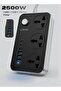 Power Socket with 3 C Port 3 USB-A Extension – 2m Power Strip Charging Station, Perfect for Home/Office Use