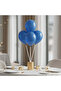 Metallic Bright Royal Blue Latex Balloons 5in, 100pcs, Party Decoration Balloons - 2