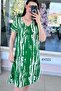 V-Neck Viscose Dress 6Y021 - 3