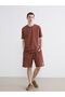 Brown Crew Neck Men's T-Shirt - 2