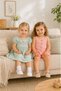 Baby Girl Linen Fabric Top and Bottom Set - Muslin Fabric Dress 100% Cotton (Pack of 2) - 5