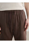Brown Loose Fit Muslin Men's Shorts - 5