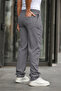 Men's Trendy Elastic Waist Wide Leg Baggy Trousers - 6