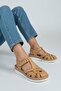 Genuine Leather Orthopedic Women's Sandals with Heel Spur Support