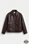 New season oversize old money style high quality men's leather jacket coat - 4
