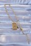 316L Gold Color Embroidered Evil Eye Model Vintage Necklace - 2