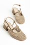 Olaitan Women's Mink Short Thick Heeled Knitted Shoes